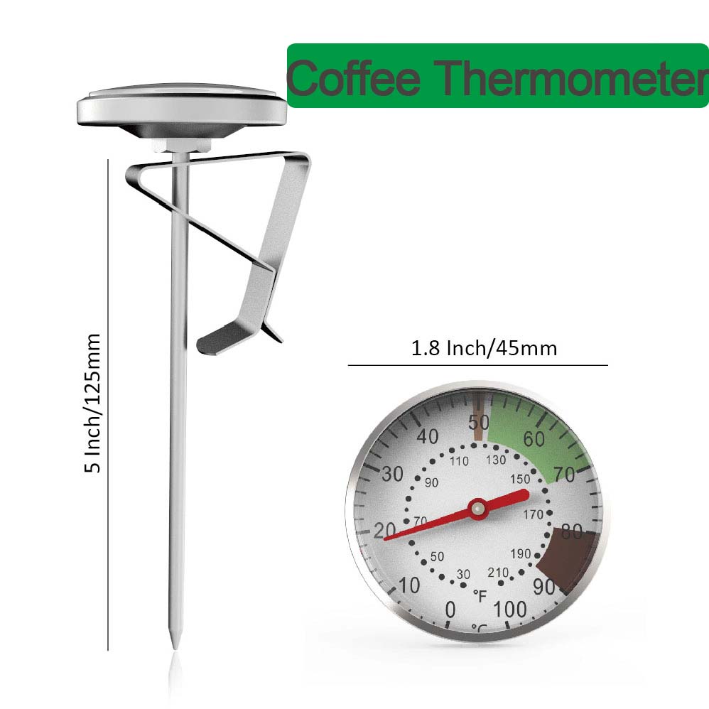 Kitchen Appliances Store - 0-100°C Food Thermometer Stainless Steel Coffee