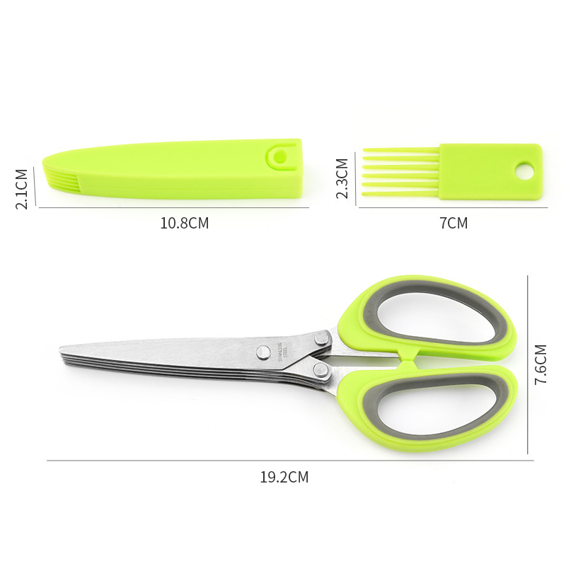 Multi-Layer Scissor Stainless  - Kitchen Appliances Green recension och pris