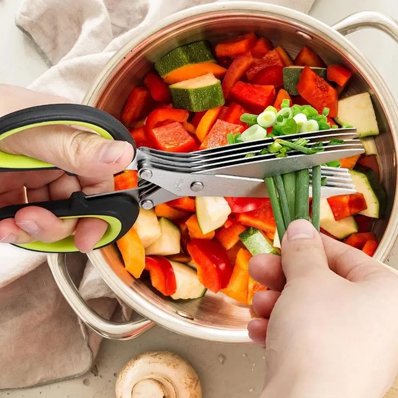 Multi-Layer Scissor Stainless  - Kitchen Appliances Green recension och pris